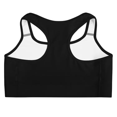 Back view of A HUMAN™ black sports bra.